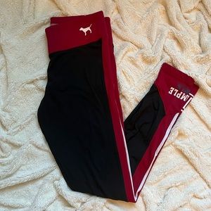 VS Pink Temple University Leggings